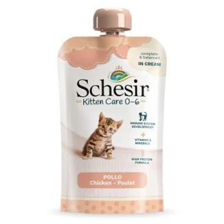 Schesir Kitten Care 0-6 Cream (pollo)