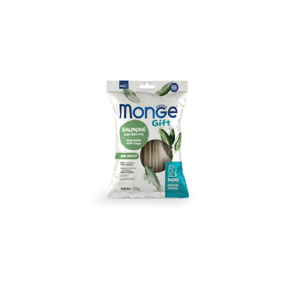 MongeMonge Gift Dental Sticks mini adult (salmone e salvia)