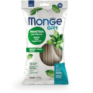 Monge Gift Dental Sticks medium/maxi adult (anatra e menta)