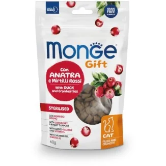 Monge Gift Filled and Crunchy Cat Sterilised (anatra e mirtilli rossi)