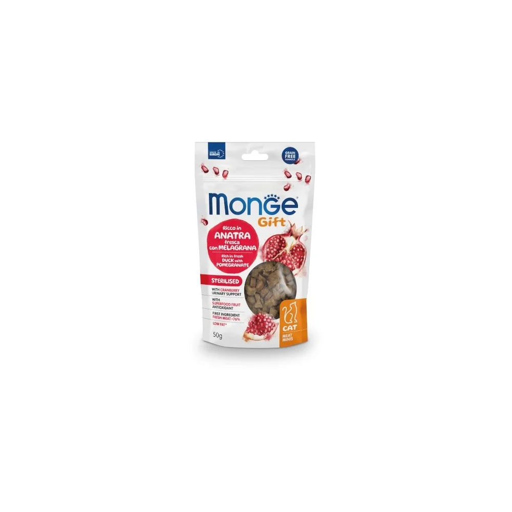 MongeMonge Gift Meat Minis cat sterilised (anatra con melagrana)
