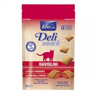 Life Pet Deli Snack Raviolini Pollo e Pomodoro per gatti