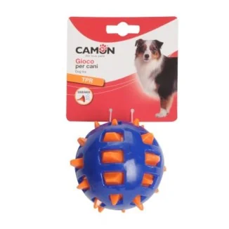 Camon Pallina rotonda bicolore in tpr con punte e squeaker