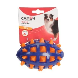 Camon Pallina rugby bicolore in tpr con punte e squeaker