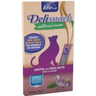 Life Pet Cat Deli snack natural cream (anatra con erba gatta)