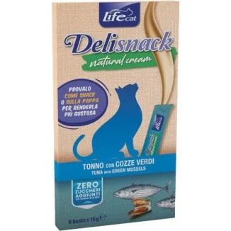 Life Pet Cat Deli snack natural cream (tonno con cozze verdi)