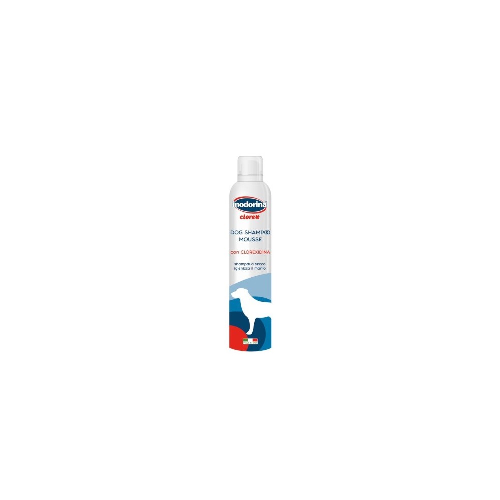 Inodorina Clorex shampoo mousse con clorexidina