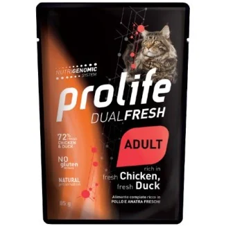 Prolife Dual Fresh Adult Cat umido (pollo e anatra)