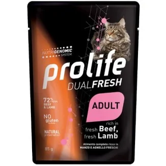 Prolife Dual Fresh Adult Cat umido (manzo e agnello)