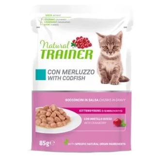 Natural Trainer Kitten and Young bocconcini in salsa con merluzzo