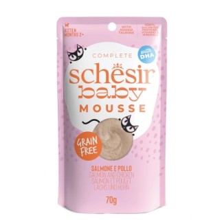 Schesir Baby Mousse per gattini (pollo e salmone)