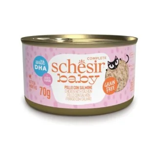 Schesir Baby Filettini in brodo per gattini (pollo con salmone)