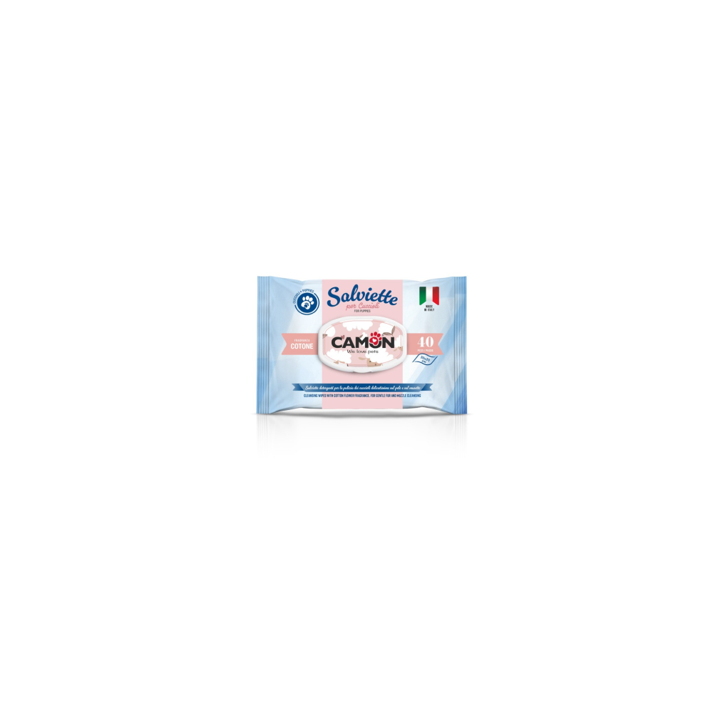 Camon Salviette per cuccioli profumo cotone