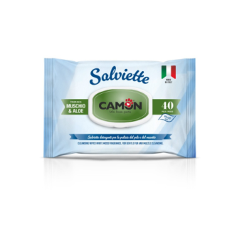 Camon Salviette per cuccioli profumo muschio e aloe