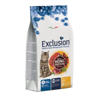 Exclusion Mediterraneo Monoprotein Noble Grain Cat Adult (manzo)