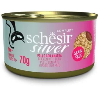 Schesir Silver mousse e filetti (pollo e anatra)