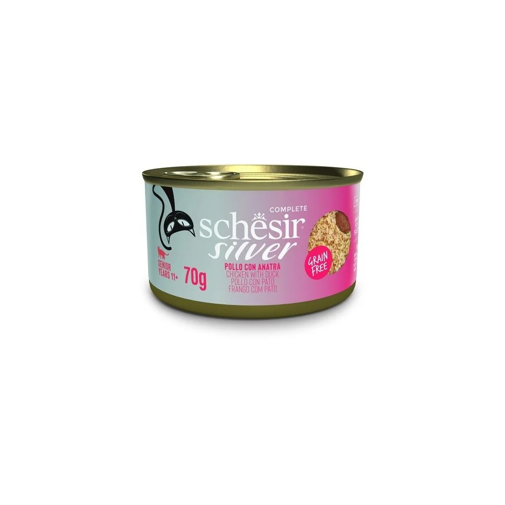 Schesir Silver mousse e filetti (pollo e anatra)