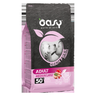 Oasy Adult dog Grain Free Medium/Large (maiale)