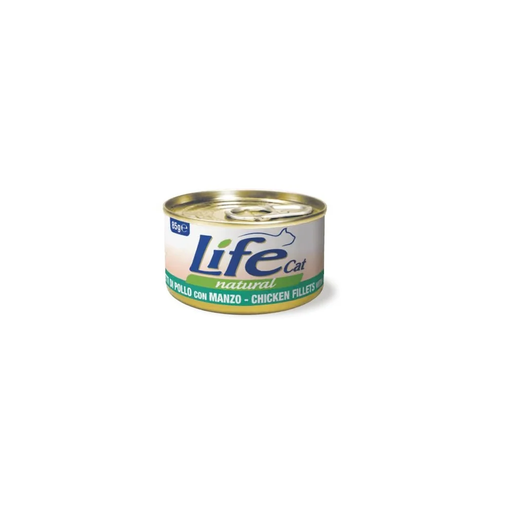 Life PetLife Pet Cat Natural in lattina (pollo e manzo)