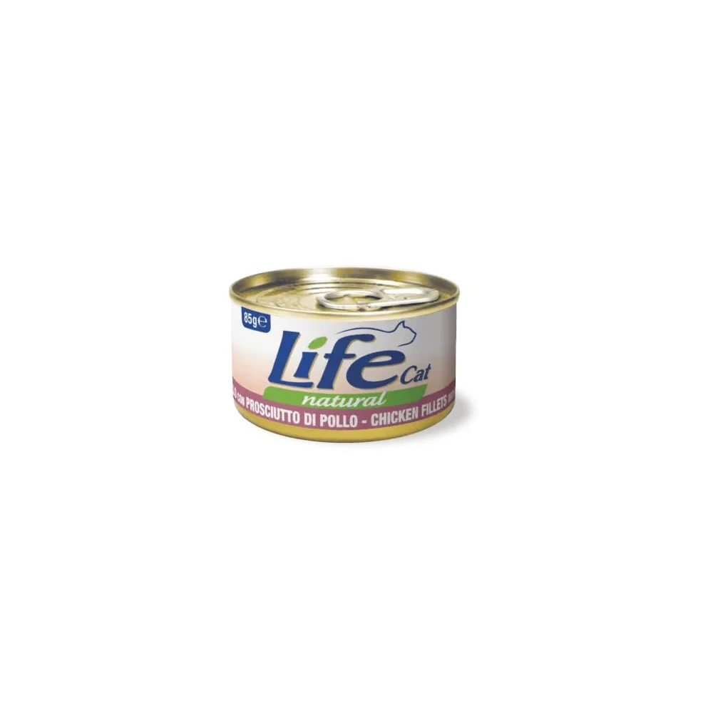Life PetLife Pet Cat Natural in lattina (pollo e prosciutto)