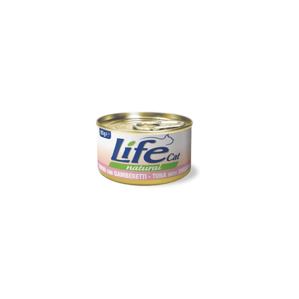 Life PetLife Pet Cat Natural in lattina (tonno e gamberetti)