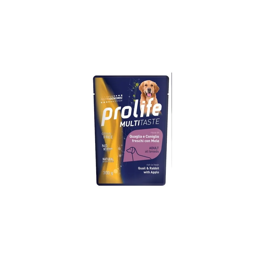 ProlifeProlife Multitaste Adult dog (quaglia e coniglio con mele)