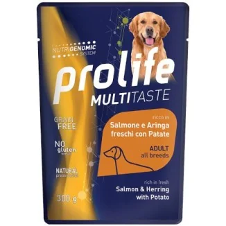 Prolife Multitaste Adult dog (salmone e aringa con patate)