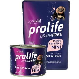 Prolife Grain Free Sensitive Puppy Mini umido (maiale e patate)