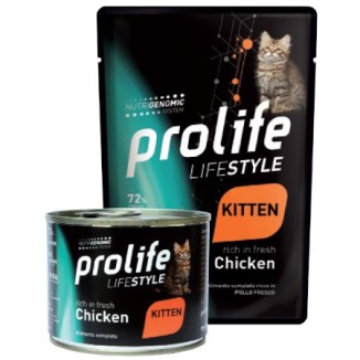 Prolife Life Style Kitten Cat umido (pollo)
