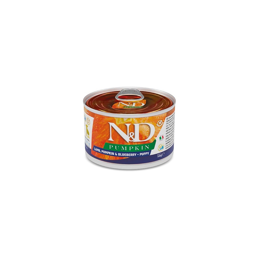 Farmina N&D Pumpkin canine puppy mini (zucca agnello e mirtilli)
