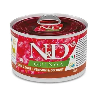 Farmina N&D Quinoa Skin & Coat canine adult mini (cervo e cocco)