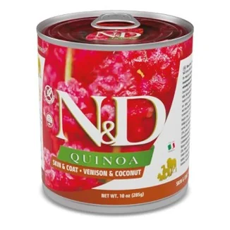 Farmina N&D Quinoa Skin & Coat canine adult (cervo e cocco)