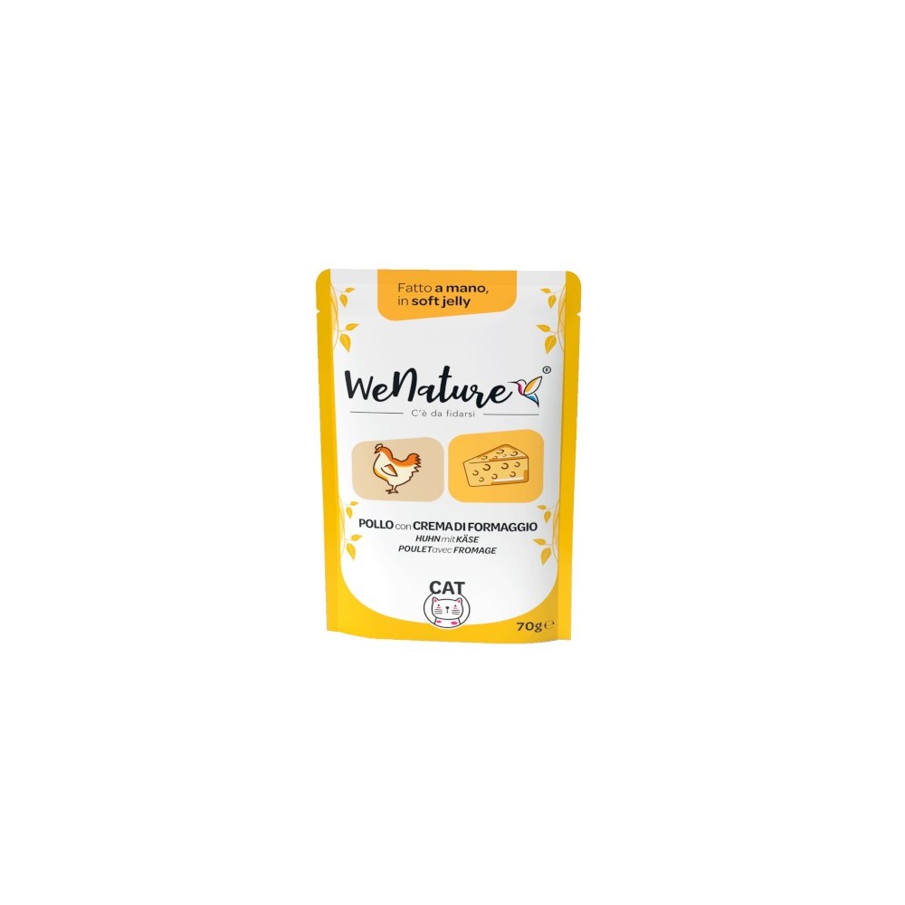 WeNature Pollo con Crema di Formaggio in bustina in jelly