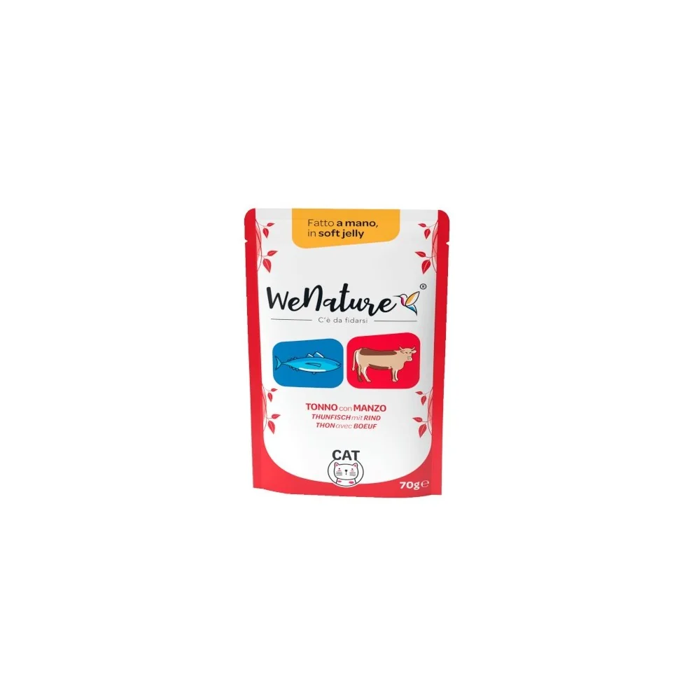 WeNatureWeNature Tonno con Manzo in bustina in jelly