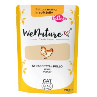 WeNature Kitten straccetti di pollo in bustina in jelly