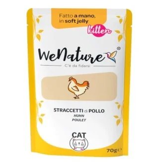 WeNature Kitten straccetti di pollo in bustina in jelly