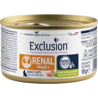 Exclusion Diet Renal fase 1 Cat umido (maiale e piselli)