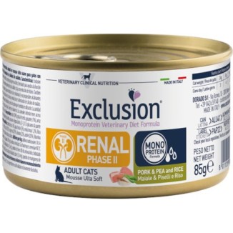 Exclusion Diet Renal fase 2 Cat umido (maiale e piselli)