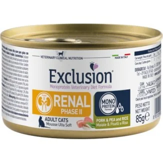 Exclusion Diet Renal fase 2 Cat umido (maiale e piselli)