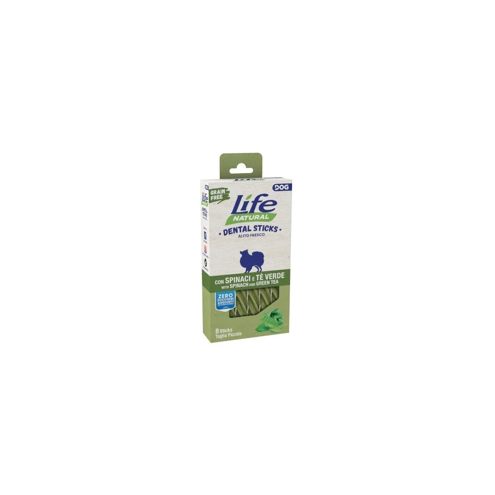 Life PetLife Pet Natural Dental Sticks small (spinaci e tè verde)