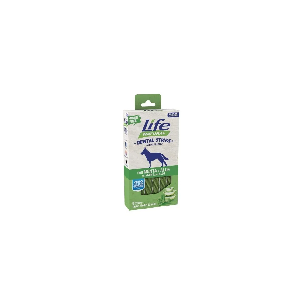 Life PetLife Pet Natural Dental Sticks medium/large (menta e aloe)
