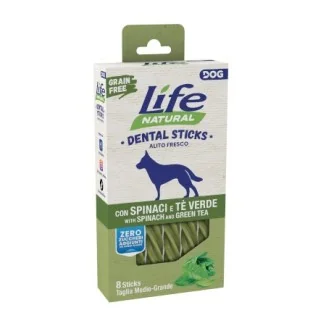Life Pet Natural Dental Sticks medium/large (spinaci e tè verde)