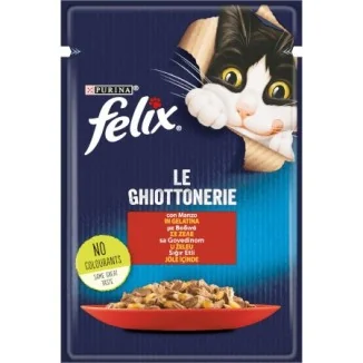 Purina Felix Le Ghiottonerie in gelatina (manzo)
