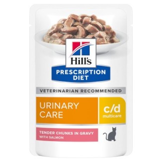 Hill's Prescription Diet c/d feline bocconcini al salmone