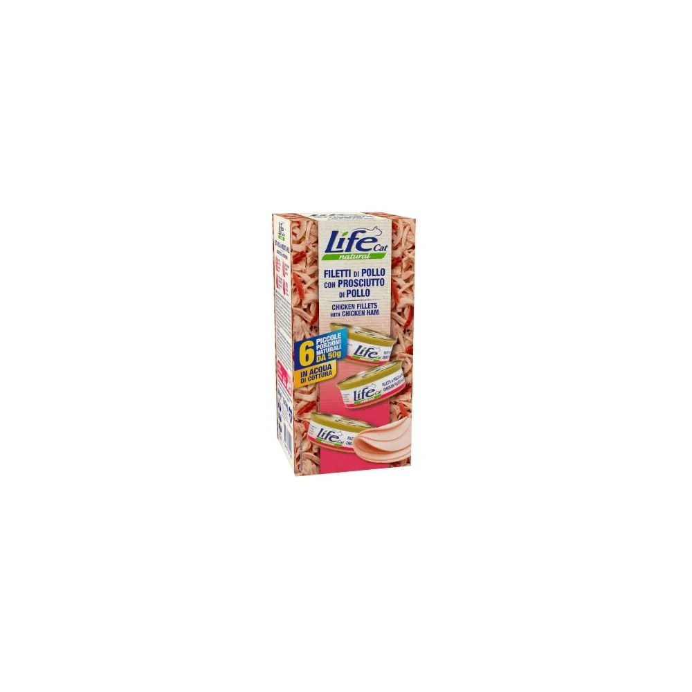 Life PetLife Pet Cat Natural Multipack (pollo e prosciutto)