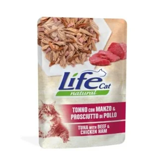 Life Pet Cat Natural (tonno con manzo e prosciutto)