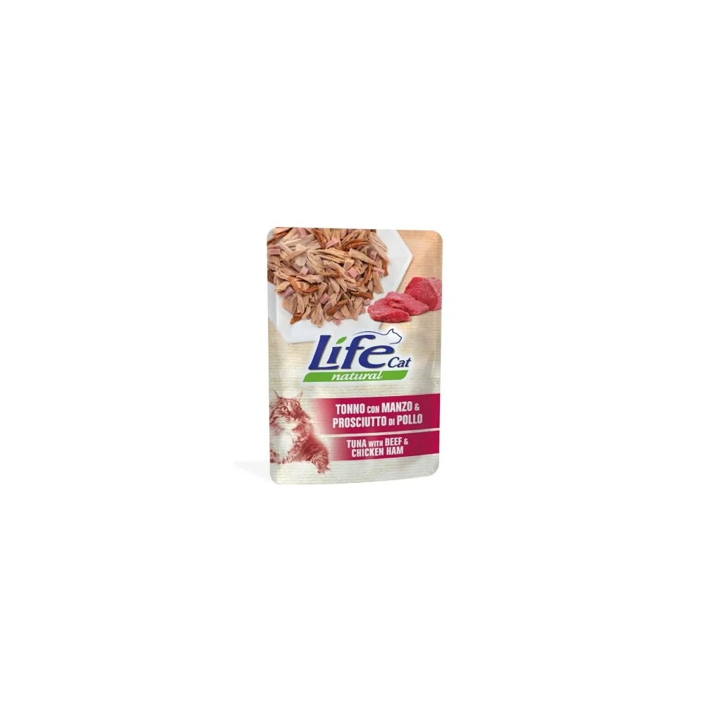 Life PetLife Pet Cat Natural (tonno con manzo e prosciutto)