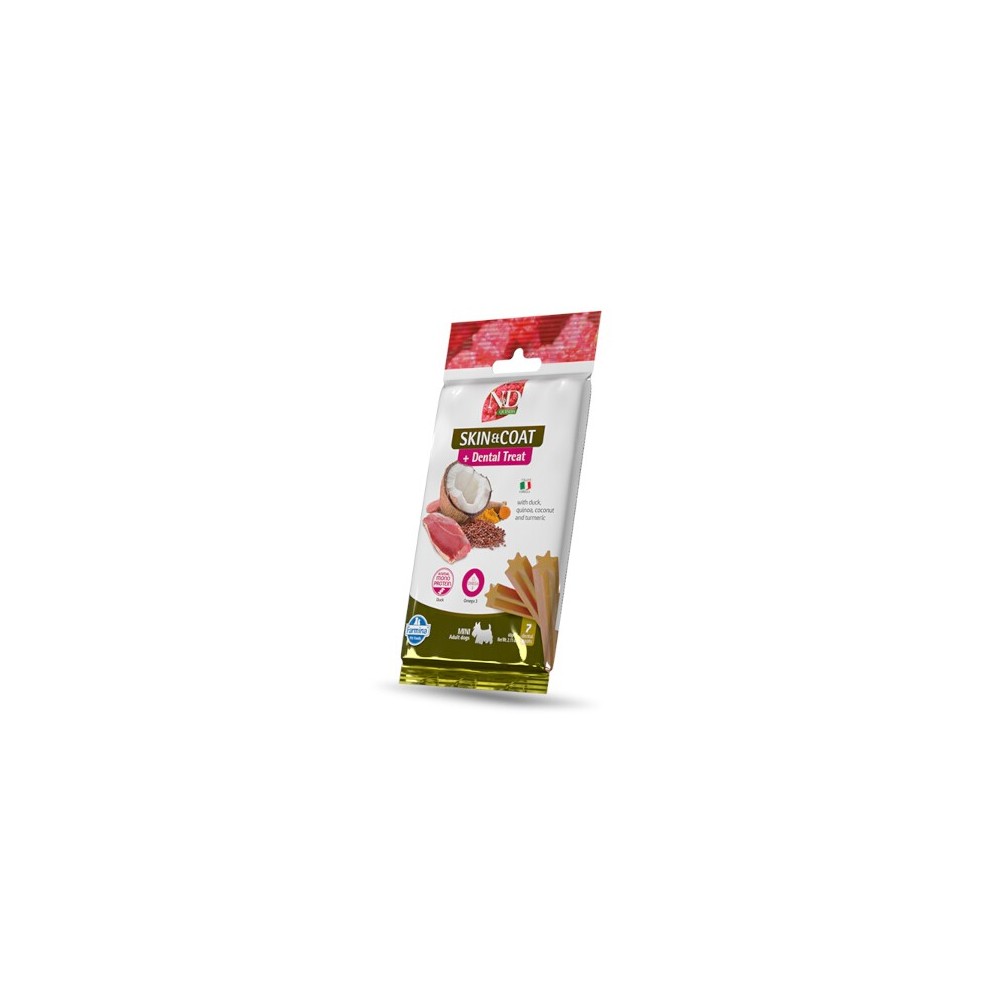 Farmina Dentral Treat N&D Quinoa Skin & Coat mini (anatra)