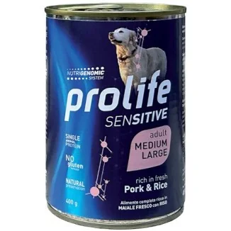 Prolife Sensitive Medium/Large umido (maiale e riso)