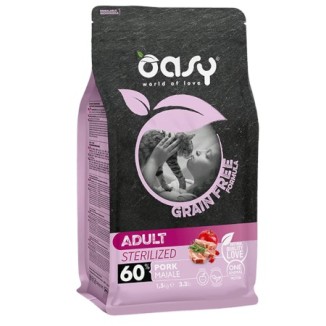 Oasy Adult cat Sterilized Pork